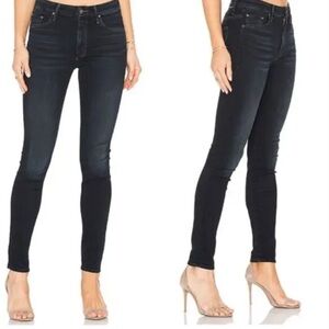 MOTHER High Rise Jeans in Dark Blue